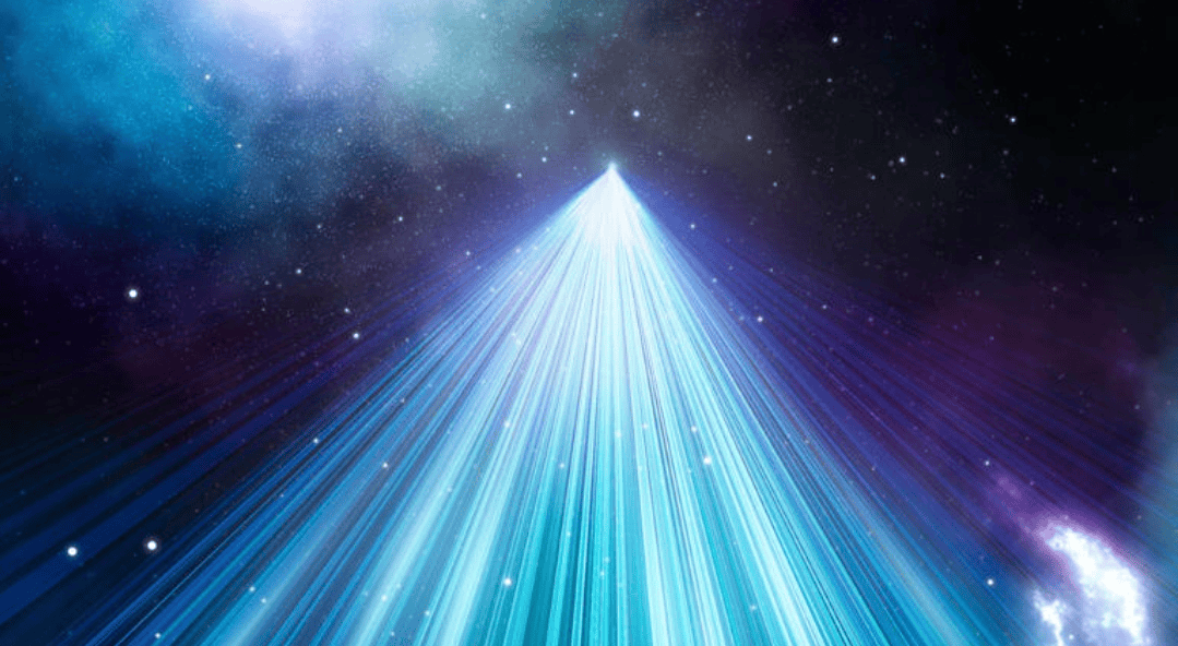 A high-energy particle accelerator generating a tightly focused beam of electrons driven to near light speed