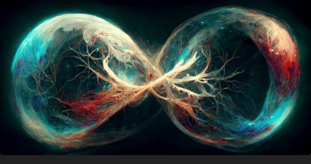 Quantum Entanglement: The Mystery at the Heart of Quantum Mechanics 3 Visualisation of entangled photon pairs with correlated polarisation states, representing the non-local nature of quantum reality