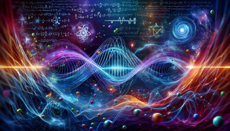 Unveiling the Quantum Tapestry: How Our Everyday World Emerges from Subatomic Whispers 2 Abstract illustration of quantum waves underlying physical reality
